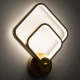 Μοντέρνο φωτιστικό τοίχου - απλίκα LED kelvo® ANNA 15W 1800lm 300° AC 220-240V IP20 ρυθμιζόμενο λευκό CCT με On/Off από 2700K έως 6000K χρυσό βούρτσας 25x8x30cm