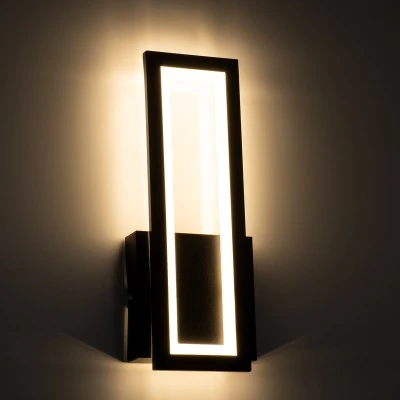 Μοντέρνα επιτοίχια απλίκα LED kelvo® TIARA 12W 1440lm 300° AC 220-240V IP20 ρυθμιζόμενο λευκό CCT με On/Off 2700K/4500K/6000K μαύρο ματ 12.5x4x32cm Μοντέρνα επιτοίχια απλίκα LED kelvo® TIARA 12W 1440lm 300° AC 220-240V IP20 ρυθμιζόμενο λευκό CCT με On/Off 2700K/4500K/6000K μαύρο ματ 12.5x4x32cm