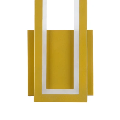 Επιτοίχια απλίκα LED kelvo® TIARA 12W 1440lm 300° AC 220-240V IP20 ρυθμιζόμενο λευκό CCT με εναλλαγή χρωμάτων 2700K/4500K/6000K χρυσό βούρτσας 12.5x4x32cm 61328