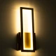 Επιτοίχια απλίκα LED kelvo® TIARA 12W 1440lm 300° AC 220-240V IP20 ρυθμιζόμενο λευκό CCT με εναλλαγή χρωμάτων 2700K/4500K/6000K χρυσό βούρτσας 12.5x4x32cm 61328