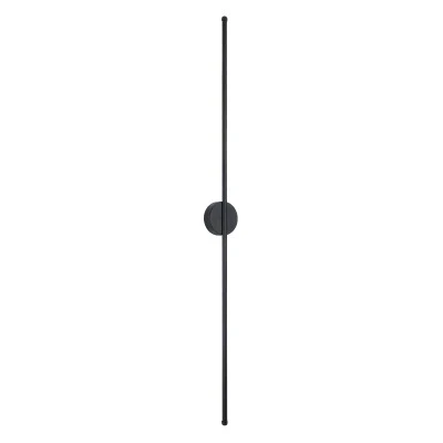 Μοντέρνα επιτοίχια απλίκα LED kelvo® DIADEM 18W 2160lm 120° AC 220-240V IP20 ρυθμιζόμενο λευκό CCT με On/Off 2700K/4500K/6000K μαύρο ματ 10x4x120cm