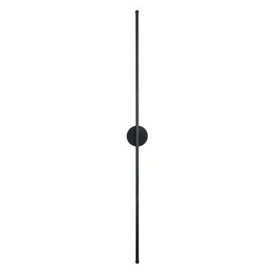 Μοντέρνα επιτοίχια απλίκα LED kelvo® DIADEM 18W 2160lm 120° AC 220-240V IP20 ρυθμιζόμενο λευκό CCT με On/Off 2700K/4500K/6000K μαύρο ματ 10x4x120cm