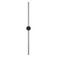 Μοντέρνα επιτοίχια απλίκα LED kelvo® DIADEM 18W 2160lm 120° AC 220-240V IP20 ρυθμιζόμενο λευκό CCT με On/Off 2700K/4500K/6000K μαύρο ματ 10x4x120cm
