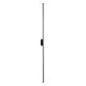 Μοντέρνα επιτοίχια απλίκα LED kelvo® DIADEM 18W 2160lm 120° AC 220-240V IP20 ρυθμιζόμενο λευκό CCT με On/Off 2700K/4500K/6000K μαύρο ματ 10x4x120cm