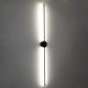 Μοντέρνα επιτοίχια απλίκα LED kelvo® DIADEM 18W 2160lm 120° AC 220-240V IP20 ρυθμιζόμενο λευκό CCT με On/Off 2700K/4500K/6000K μαύρο ματ 10x4x120cm