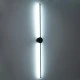 Μοντέρνα επιτοίχια απλίκα LED kelvo® DIADEM 18W 2160lm 120° AC 220-240V IP20 ρυθμιζόμενο λευκό CCT με On/Off 2700K/4500K/6000K μαύρο ματ 10x4x120cm