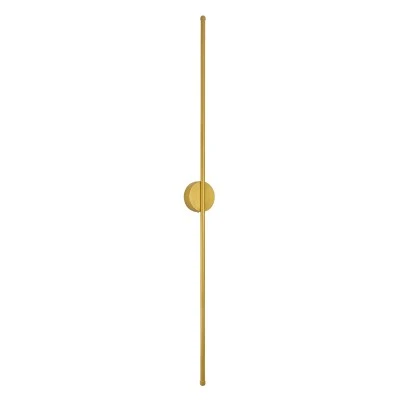Επιτοίχια απλίκα LED kelvo® DIADEM 18W 2160lm 120° AC 220-240V IP20 ρυθμιζόμενο λευκό CCT με εναλλαγή χρωμάτων 2700K/4500K/6000K χρυσό βούρτσας 10x4x120cm