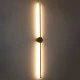 Επιτοίχια απλίκα LED kelvo® DIADEM 18W 2160lm 120° AC 220-240V IP20 ρυθμιζόμενο λευκό CCT με εναλλαγή χρωμάτων 2700K/4500K/6000K χρυσό βούρτσας 10x4x120cm
