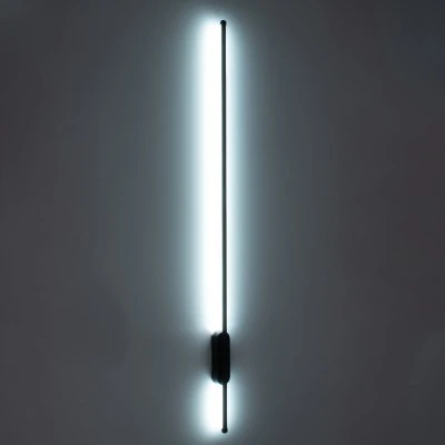 Μοντέρνα επιτοίχια απλίκα LED kelvo® HARLEM 18W 2160lm 120° AC 220-240V IP20 ρυθμιζόμενο λευκό CCT με On/Off 2700K/4500K/6000K μαύρο ματ 5x4x120cm Μοντέρνα επιτοίχια απλίκα LED kelvo® HARLEM 18W 2160lm 120° AC 220-240V IP20 ρυθμιζόμενο λευκό CCT με On/Off 2700K/4500K/6000K μαύρο ματ 5x4x120cm