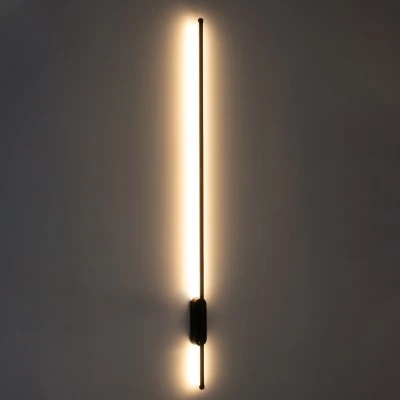 Μοντέρνα επιτοίχια απλίκα LED kelvo® HARLEM 18W 2160lm 120° AC 220-240V IP20 ρυθμιζόμενο λευκό CCT με On/Off 2700K/4500K/6000K μαύρο ματ 5x4x120cm Μοντέρνα επιτοίχια απλίκα LED kelvo® HARLEM 18W 2160lm 120° AC 220-240V IP20 ρυθμιζόμενο λευκό CCT με On/Off 2700K/4500K/6000K μαύρο ματ 5x4x120cm