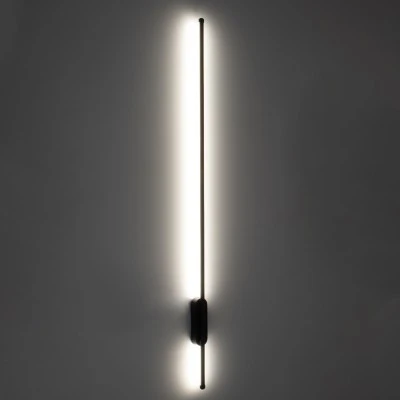 Μοντέρνα επιτοίχια απλίκα LED kelvo® HARLEM 18W 2160lm 120° AC 220-240V IP20 ρυθμιζόμενο λευκό CCT με On/Off 2700K/4500K/6000K μαύρο ματ 5x4x120cm Μοντέρνα επιτοίχια απλίκα LED kelvo® HARLEM 18W 2160lm 120° AC 220-240V IP20 ρυθμιζόμενο λευκό CCT με On/Off 2700K/4500K/6000K μαύρο ματ 5x4x120cm