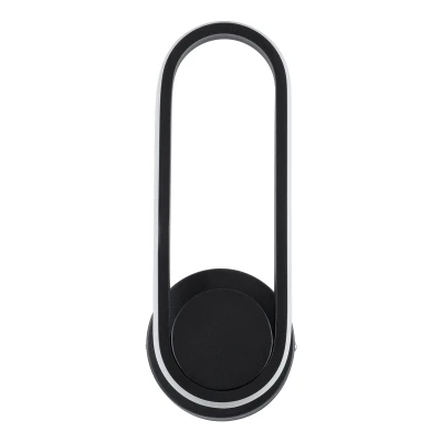 Μοντέρνα επιτοίχια απλίκα LED kelvo® DALLAS 12W 1440lm 360° AC 220-240V IP20 ρυθμιζόμενο λευκό CCT με εναλλαγή χρωμάτων 2700K/4500K/6000K μαύρο ματ 12x6.5x32cm