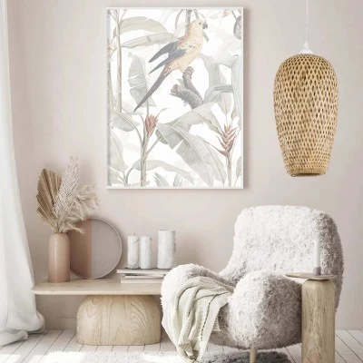 Boho κρεμαστό φωτιστικό SAN TROPEZ 1ΧΕ27 μπεζ ξύλινο Bamboo Φ19xΥ42cm