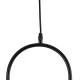 GloboStar® HAMBURG 00589 Μοντέρνο Κρεμαστό Φωτιστικό Μπάλα Μονόφωτο 1 x G9 Μαύρο Μέταλλο με Λευκό Γυαλί - Μ20 x Π15 x Υ40cm
