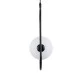 GloboStar® HAMBURG 00589 Μοντέρνο Κρεμαστό Φωτιστικό Μπάλα Μονόφωτο 1 x G9 Μαύρο Μέταλλο με Λευκό Γυαλί - Μ20 x Π15 x Υ40cm