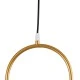 GloboStar® HAMBURG 00592 Μοντέρνο Κρεμαστό Φωτιστικό Μπάλα Μονόφωτο 1 x E14 IP20 Χρυσό Μέταλλο με Λευκό Γυαλί - Μ25 x Π20 x Υ50cm