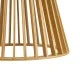 GloboStar® SCANDINAVIA 01700 Boho Κρεμαστό Φωτιστικό Πλέγμα Μονόφωτο 1 x E27 IP20 Μπεζ Ξύλο - Μ25 x Π25 x Y45cm