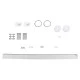 GloboStar® FELIX 61029-S Γραμμικό Φωτιστικό Οροφής Linear LED CCT 54W 6500lm 120° AC 220-240V Μ120 x Π3.5 x Υ7cm - Εναλλαγή Φωτισμού μέσω Τηλεχειριστηρίου All In One Ψυχρό 6000k+Φυσικό 4500k+Θερμό 2700k Dimmable - Λευκό - 3 Years Warranty