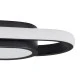 GloboStar® IGOR 61216 Φωτιστικό Οροφής Linear Design LED CCT 24W 2880lm 210° AC 220-240V - Εναλλαγή Φωτισμού μέσω Διακόπτη On/Off All In One Ψυχρό 6000k+Φυσικό 4500k+Θερμό 2700k Μ41 x Π13 x Υ4.5cm - Μαύρο - 3 Years Warranty