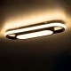 GloboStar® IGOR 61216 Φωτιστικό Οροφής Linear Design LED CCT 24W 2880lm 210° AC 220-240V - Εναλλαγή Φωτισμού μέσω Διακόπτη On/Off All In One Ψυχρό 6000k+Φυσικό 4500k+Θερμό 2700k Μ41 x Π13 x Υ4.5cm - Μαύρο - 3 Years Warranty