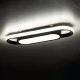 GloboStar® IGOR 61216 Φωτιστικό Οροφής Linear Design LED CCT 24W 2880lm 210° AC 220-240V - Εναλλαγή Φωτισμού μέσω Διακόπτη On/Off All In One Ψυχρό 6000k+Φυσικό 4500k+Θερμό 2700k Μ41 x Π13 x Υ4.5cm - Μαύρο - 3 Years Warranty