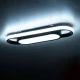 GloboStar® IGOR 61216 Φωτιστικό Οροφής Linear Design LED CCT 24W 2880lm 210° AC 220-240V - Εναλλαγή Φωτισμού μέσω Διακόπτη On/Off All In One Ψυχρό 6000k+Φυσικό 4500k+Θερμό 2700k Μ41 x Π13 x Υ4.5cm - Μαύρο - 3 Years Warranty