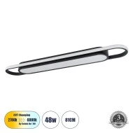 Φωτιστικό Οροφής Linear Design LED IGOR CCT 48W 5760lm 210° AC 220-240V - Εναλλαγή Φωτισμού μέσω Διακόπτη On/Off All In One - Μαύρο