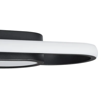 GloboStar® IGOR 61218 Φωτιστικό Οροφής Linear Design LED CCT 48W 5760lm 210° AC 220-240V - Εναλλαγή Φωτισμού μέσω Διακόπτη On/Off All In One Ψυχρό 6000k+Φυσικό 4500k+Θερμό 2700k Μ81 x Π13 x Υ4.5cm - Μαύρο - 3 Years Warranty