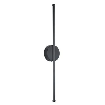 Μοντέρνα επιτοίχια απλίκα LED kelvo® DIADEM 9W 1080lm 120° AC 220-240V IP20 ρυθμιζόμενο λευκό CCT με εναλλαγή χρωμάτων 2700K/4500K/6000K μαύρο ματ 10x4x60cm