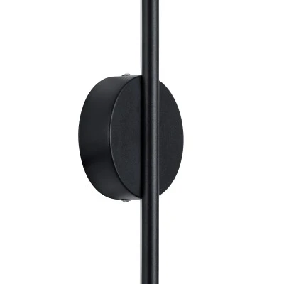 Μοντέρνα επιτοίχια απλίκα LED kelvo® DIADEM 9W 1080lm 120° AC 220-240V IP20 ρυθμιζόμενο λευκό CCT με εναλλαγή χρωμάτων 2700K/4500K/6000K μαύρο ματ 10x4x60cm