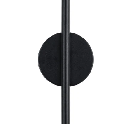 Μοντέρνα επιτοίχια απλίκα LED kelvo® DIADEM 9W 1080lm 120° AC 220-240V IP20 ρυθμιζόμενο λευκό CCT με εναλλαγή χρωμάτων 2700K/4500K/6000K μαύρο ματ 10x4x60cm