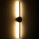 Μοντέρνα επιτοίχια απλίκα LED kelvo® DIADEM 9W 1080lm 120° AC 220-240V IP20 ρυθμιζόμενο λευκό CCT με εναλλαγή χρωμάτων 2700K/4500K/6000K μαύρο ματ 10x4x60cm