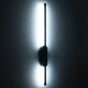 Μοντέρνα επιτοίχια απλίκα LED kelvo® HARLEM 9W 900lm 120° AC 220-240V IP20 ρυθμιζόμενο λευκό CCT με εναλλαγή χρωμάτων 2700K/4500K/6000K μαύρο ματ 5x4x60cm