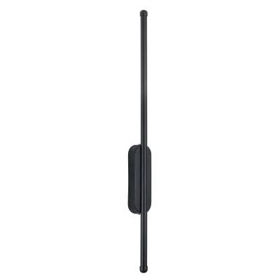 Μοντέρνα επιτοίχια απλίκα LED kelvo® HARLEM 9W 900lm 120° AC 220-240V IP20 ρυθμιζόμενο λευκό CCT με εναλλαγή χρωμάτων 2700K/4500K/6000K μαύρο ματ 5x4x60cm