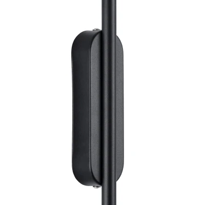 Μοντέρνα επιτοίχια απλίκα LED kelvo® HARLEM 9W 900lm 120° AC 220-240V IP20 ρυθμιζόμενο λευκό CCT με εναλλαγή χρωμάτων 2700K/4500K/6000K μαύρο ματ 5x4x60cm
