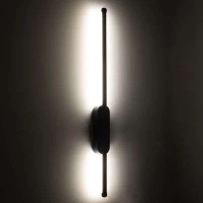 Μοντέρνο φωτιστικό τοίχου LED kelvo® HARLEM 9W 1080lm 120° AC 220-240V IP20 ρυθμιζόμενο λευκό CCT με εναλλαγή χρωμάτων χρυσό βούρτσας 5x4x60cm