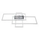 GloboStar® QUADRA 61386 Φωτιστικό Οροφής Design LED CCT 100W 12000lm 120° AC 220-240V - Εναλλαγή Φωτισμού μέσω Τηλεχειριστηρίου All In One Ψυχρό 6000k+Φυσικό 4500k+Θερμό 2700k Dimmable Μ85 x Π45 x Υ9cm - Λευκό - 3 Years Warranty