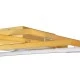 GloboStar® QUADRA 61387 Φωτιστικό Οροφής Design LED CCT 100W 12000lm 120° AC 220-240V - Εναλλαγή Φωτισμού μέσω Τηλεχειριστηρίου All In One Ψυχρό 6000k+Φυσικό 4500k+Θερμό 2700k Dimmable Μ85 x Π45 x Υ9cm - Χρυσό Βούρτσας- 3 Years Warranty