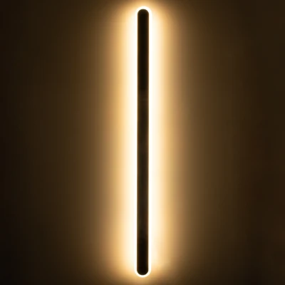 Επιτοίχια απλίκα LED kelvo® HOUSTON 24W 2880lm 360° AC 220-240V IP20 ρυθμιζόμενο λευκό CCT με εναλλαγή χρωμάτων από 2700K έως 6000K χρυσό βούρτσας 6x3x100cm