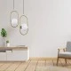 GloboStar® HAMBURG 00592 Μοντέρνο Κρεμαστό Φωτιστικό Μπάλα Μονόφωτο 1 x E14 IP20 Χρυσό Μέταλλο με Λευκό Γυαλί - Μ25 x Π20 x Υ50cm