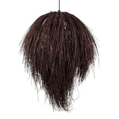 Κρεμαστό φωτιστικό ARCHIPELAGO Boho με καφέ πλέγμα από μπαμπού μονόφωτο ντουί E27 Φ40 x Υ63cm 1 x E27 AC 220-240V