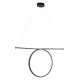 GloboStar® ROME 61294 Κρεμαστό Φωτιστικό Οροφής Linear Design LED CCT 24W 2640lm 200° AC 220-240V - Εναλλαγή Φωτισμού μέσω Διακόπτη On/Off All In One Ψυχρό 6000k+Φυσικό 4500k+Θερμό 2700k Μ65.5 x Π4 x Υ33cm - Μαύρο - 3 Years Warranty