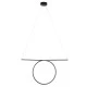GloboStar® ROME 61294 Κρεμαστό Φωτιστικό Οροφής Linear Design LED CCT 24W 2640lm 200° AC 220-240V - Εναλλαγή Φωτισμού μέσω Διακόπτη On/Off All In One Ψυχρό 6000k+Φυσικό 4500k+Θερμό 2700k Μ65.5 x Π4 x Υ33cm - Μαύρο - 3 Years Warranty