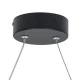 GloboStar® ROME 61294 Κρεμαστό Φωτιστικό Οροφής Linear Design LED CCT 24W 2640lm 200° AC 220-240V - Εναλλαγή Φωτισμού μέσω Διακόπτη On/Off All In One Ψυχρό 6000k+Φυσικό 4500k+Θερμό 2700k Μ65.5 x Π4 x Υ33cm - Μαύρο - 3 Years Warranty