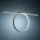 GloboStar® ROME 61297 Κρεμαστό Φωτιστικό Οροφής Linear Design LED CCT 24W 2640lm 200° AC 220-240V - Εναλλαγή Φωτισμού μέσω Διακόπτη On/Off All In One Ψυχρό 6000k+Φυσικό 4500k+Θερμό 2700k Μ65.5 x Π4 x Υ33cm - Χρυσό Βούρτσας - 3 Years Warranty