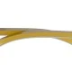GloboStar® ROME 61297 Κρεμαστό Φωτιστικό Οροφής Linear Design LED CCT 24W 2640lm 200° AC 220-240V - Εναλλαγή Φωτισμού μέσω Διακόπτη On/Off All In One Ψυχρό 6000k+Φυσικό 4500k+Θερμό 2700k Μ65.5 x Π4 x Υ33cm - Χρυσό Βούρτσας - 3 Years Warranty