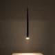 GloboStar® TEARS 61309 Κρεμαστό Φωτιστικό Οροφής Design LED CCT 3W 330lm 180° AC 220-240V - Εναλλαγή Φωτισμού μέσω Διακόπτη On/Off All In One Ψυχρό 6000k+Φυσικό 4500k+Θερμό 2700k Φ3.2 x Υ51.5cm - Μαύρο - 3 Years Warranty