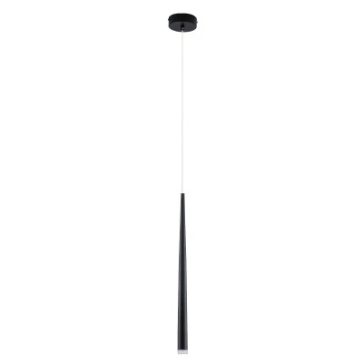 GloboStar® TEARS 61309 Κρεμαστό Φωτιστικό Οροφής Design LED CCT 3W 330lm 180° AC 220-240V - Εναλλαγή Φωτισμού μέσω Διακόπτη On/Off All In One Ψυχρό 6000k+Φυσικό 4500k+Θερμό 2700k Φ3.2 x Υ51.5cm - Μαύρο - 3 Years Warranty