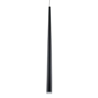 GloboStar® TEARS 61309 Κρεμαστό Φωτιστικό Οροφής Design LED CCT 3W 330lm 180° AC 220-240V - Εναλλαγή Φωτισμού μέσω Διακόπτη On/Off All In One Ψυχρό 6000k+Φυσικό 4500k+Θερμό 2700k Φ3.2 x Υ51.5cm - Μαύρο - 3 Years Warranty