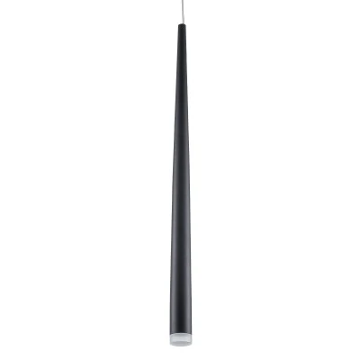 GloboStar® TEARS 61309 Κρεμαστό Φωτιστικό Οροφής Design LED CCT 3W 330lm 180° AC 220-240V - Εναλλαγή Φωτισμού μέσω Διακόπτη On/Off All In One Ψυχρό 6000k+Φυσικό 4500k+Θερμό 2700k Φ3.2 x Υ51.5cm - Μαύρο - 3 Years Warranty